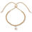 Thumbnail: Ralph Lauren Two Tone Logo Padlock Charm Beaded Slider Bracelet