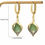 Thumbnail: Exquisite Luxury Green Opal Earrings Water Drop Shape Gems  