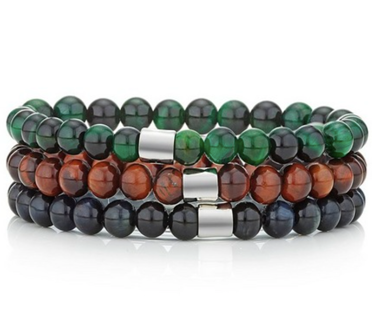Novello Tiger Eye Bracelet Trio