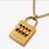 Thumbnail: Gold Plated Padlock Pendant Necklace