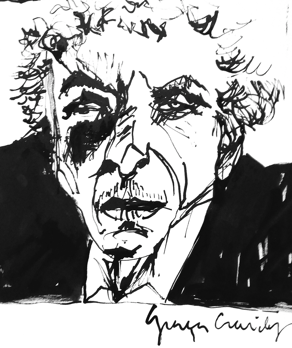 Retrato em nanquim