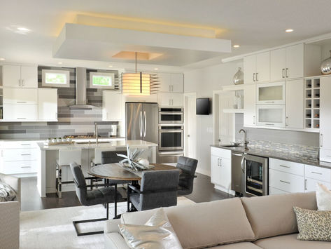 Scenic Circle - Contemporary White Kitchen Remodel