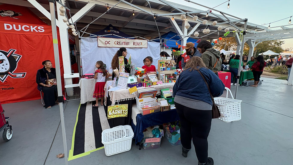 OC Creative Reuse Center has been hosting small pop-ups and vending at local markets to spread the word and fundraise for a permanent location. Photo courtesy of OC Creative Reuse Center