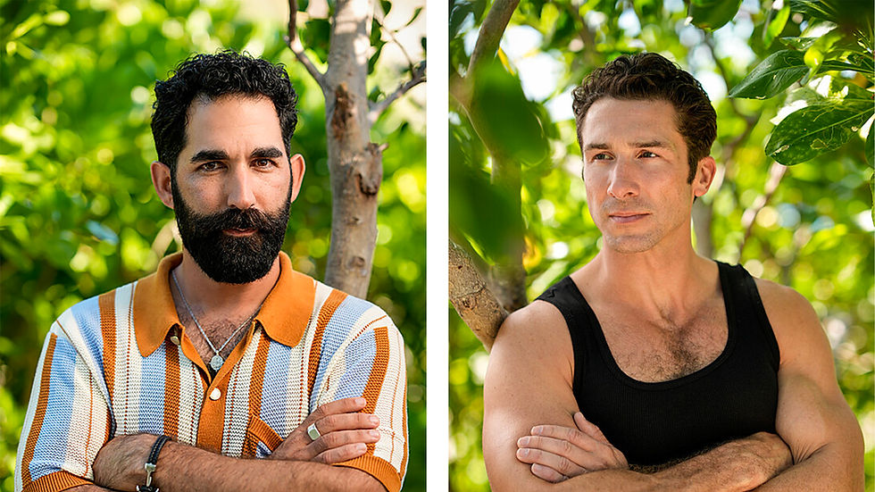 Shauhin Davari of Costa Mesa, left, and David Kinne of Buena Park are contestants on season 48 of "Survivor." Photos: Robert Voets/CBS ©2024 CBS Broadcasting, Inc. All Rights Reserved.