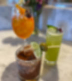 Farmhouse at Roger's Gardens has added three mocktails to their menu this year. From left, Relapse, a strawberry-infused, zero-proof aperol; the Virgin Bloody Mary; and the Vitality with zero-proof vodka, celery, mint, green apple, cucumber. Photo from Farmhouse at Roger's Gardens' Instagram