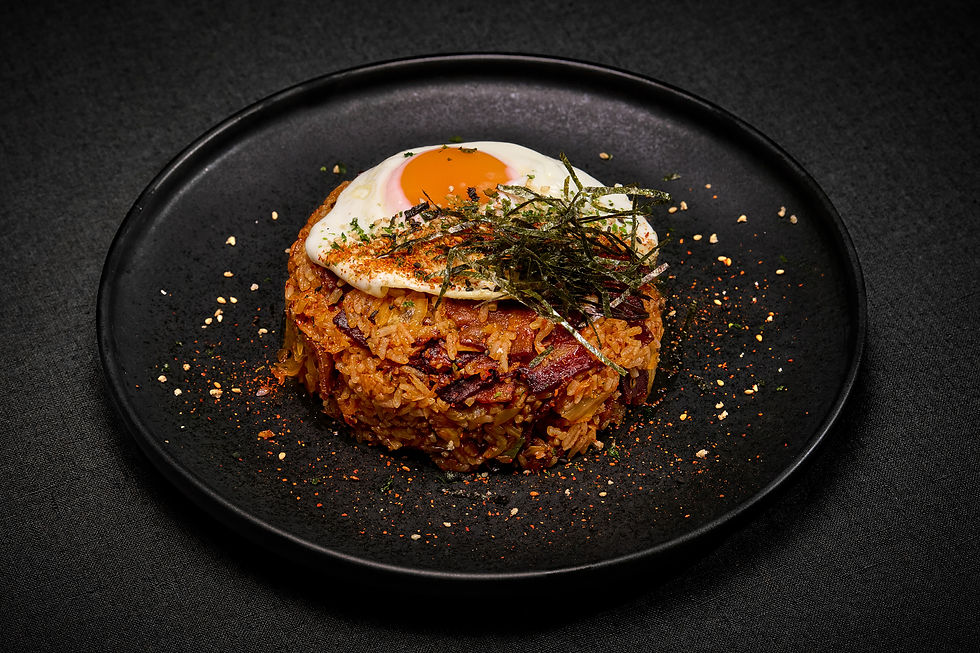 K Town Kimchi Fried Rice at It's Allll Rice, which will be in Miramar Food Hall. Photo by Orin Fleurimont/@orinary
