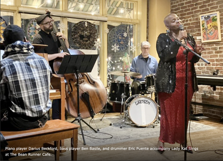 Lady Kat Sings Jazz at The Bean Runner Café