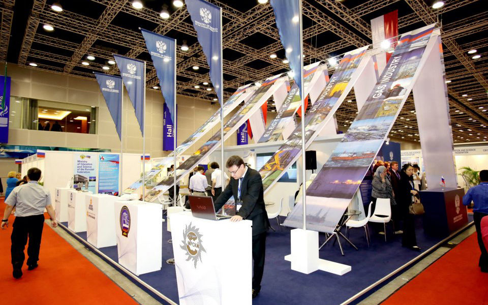 ROSATOM Custom Exhibition Booth Design Setup by Shockwave Sdn Bhd