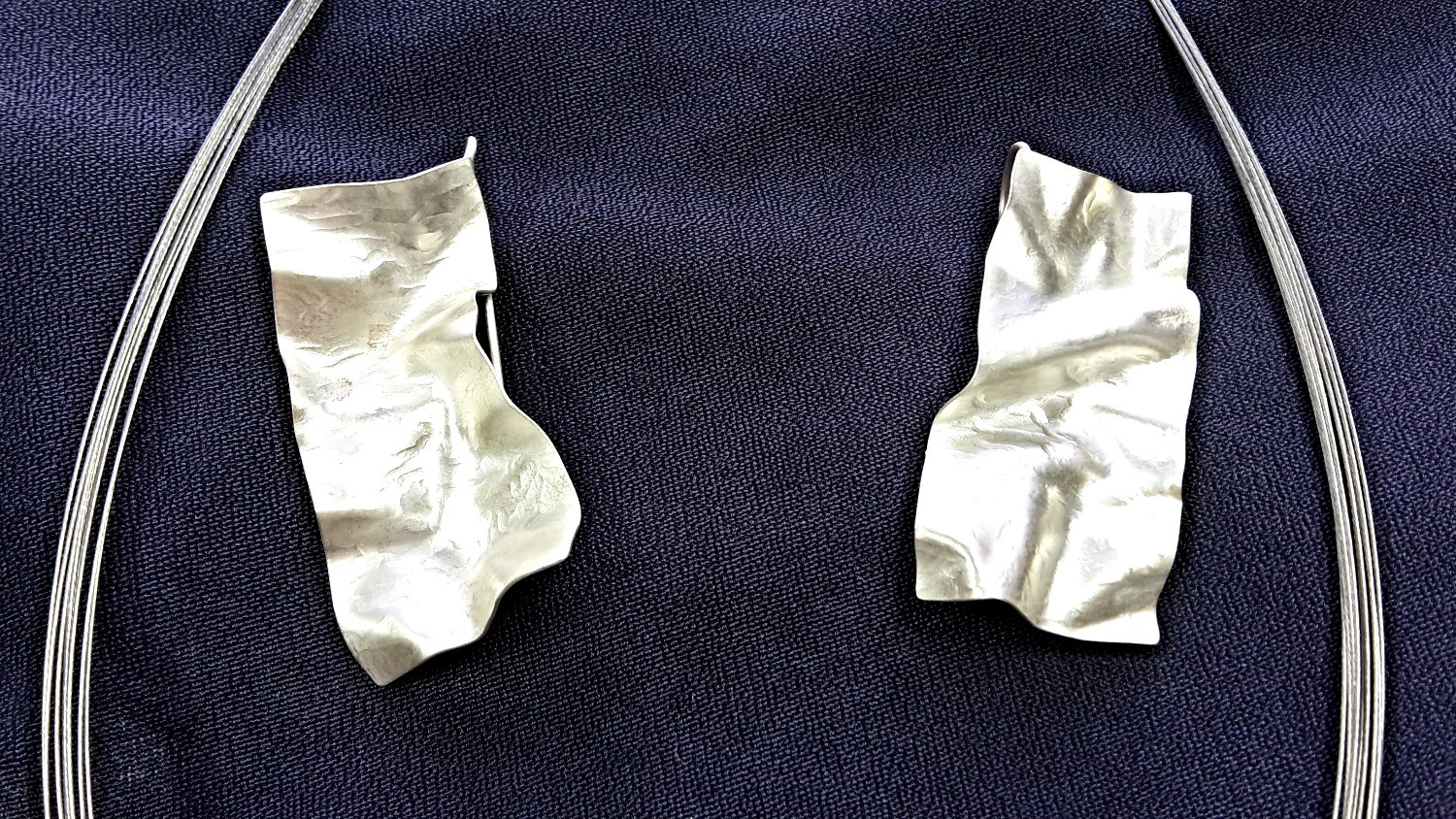 "Crinkled" earrings
