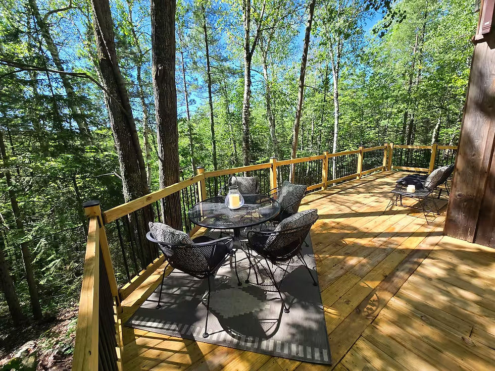 South facing deck