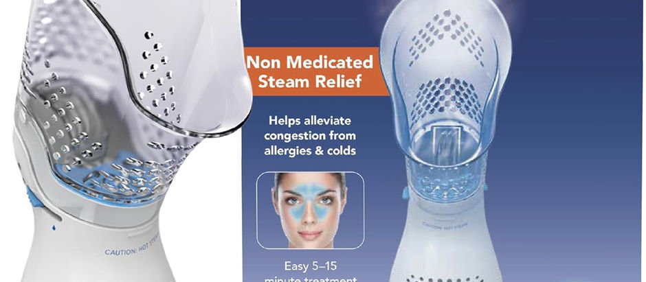 Vicks Sinus Inhaler - Non-Medicated Steam Relief for Allergies, Congestion, Cough & Colds, Vocal Steamer, Soothes Nasal & Throat Passages, Works with VapoPads (1 Included)