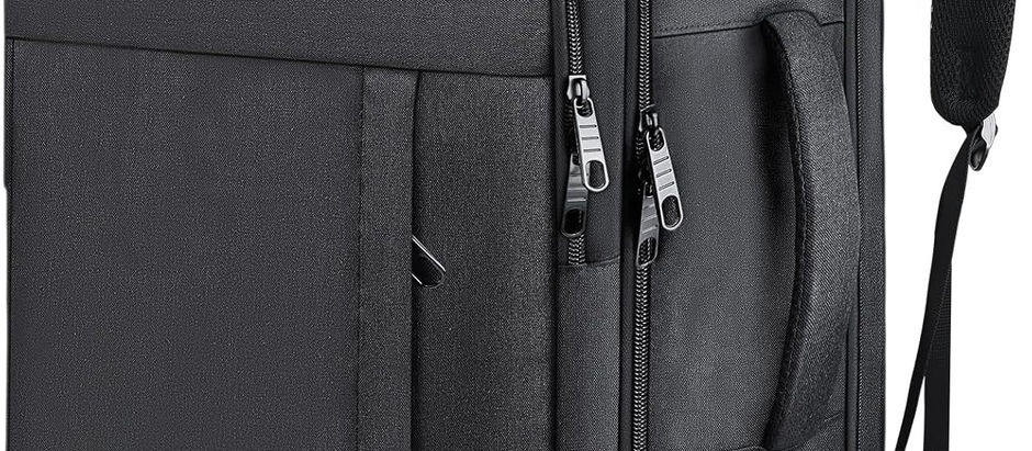 Carry On Backpack, 50L Travel Backpack, Luggage Backpack TSA Flight Approved Laptop Backpack for Men & Women, Large Expandable 40L Daypack Lightweight Business Weekender Bag, Black