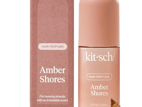 Kitsch Hair Perfume for Women - Amber Shores | Clean, Deodorizing & Patented Odor-Eliminating Technology Hair Spray & Body Mist - Freshen Hair, Body & Pillows - Woody Aquatic Scent - 50mL