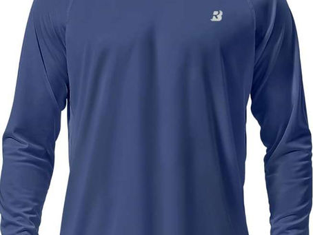 ⭐Roadbox Mens UPF 50+ UV Sun Protection Shirts Outdoor Long Sleeve SPF Rash Guard for Fishing Hiking Swimming Running