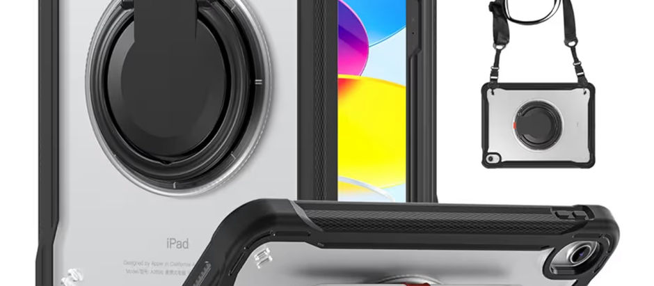 BRAECN for iPad (A16) 11th/10th Generation Case 11 inch 2025/10.9'' 2022 Handle Protective Cover 360 Rotating Ring Stand, Shockproof Dropproof Case for Kids Kickstand & Pencil Holder & Shoulder Strap