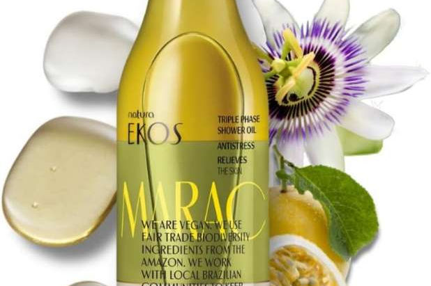 NATURA - Ekos Maracujá Triple Phase Shower Oil - Calming In-Shower or Bath Oil - Scented - Skin Moisturizer - Vegan Skin Care - Brazilian Beauty Secrets - Self Care - 6.7 fl oz (200ml)