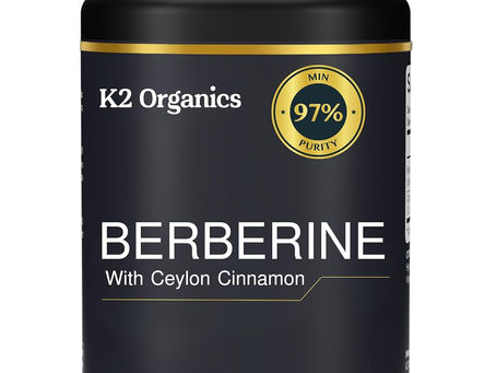 Berberine with Ceylon Cinnamon HCl 1200mg with Organic Ceylon Cinnamon – 120 Capsules (60-Day Supply) – 97% Purity, Vegan, Non-GMO, Gluten-Free Berberine Supplement, Third-Party Tested for Quality