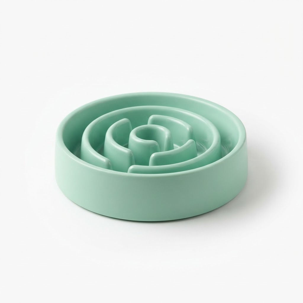 Slow-Feeder Dog Bowl