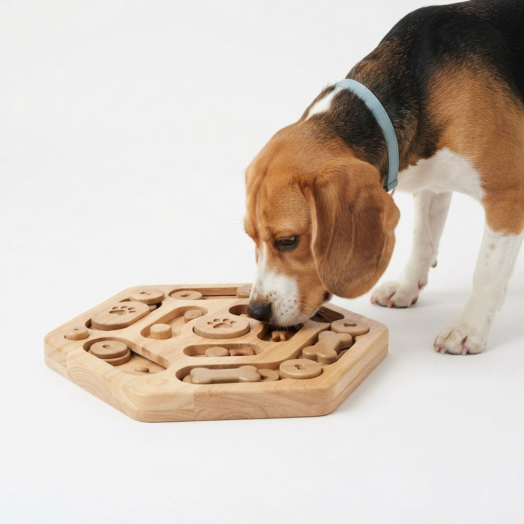 Interactive Dog Treat Puzzle Toy