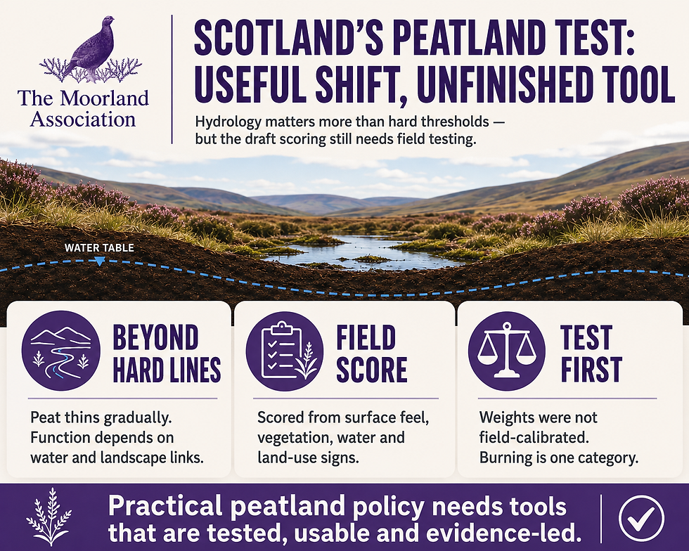 Scotland's Draft Peatland Condition Tool: What It Rewards and What It Penalises
