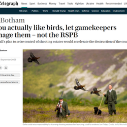 Lord Botham: "If you actually like birds, let gamekeepers manage them"