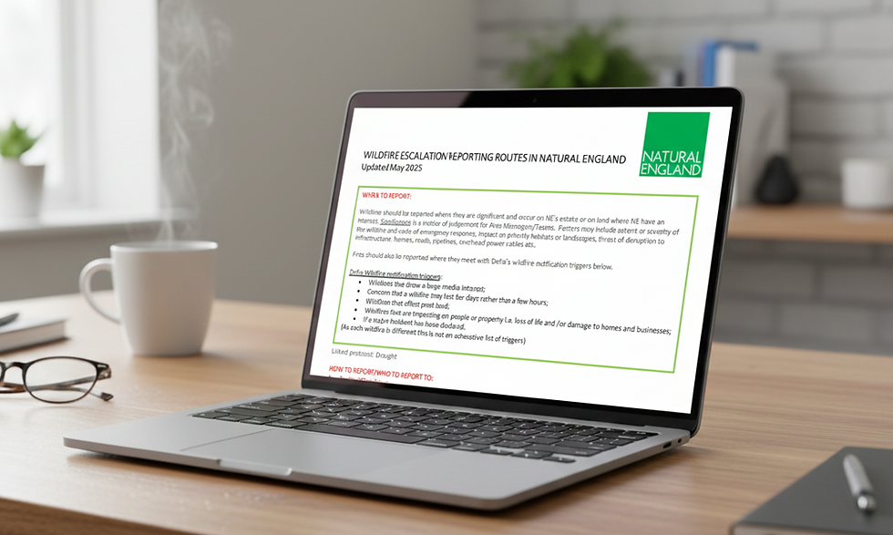 Wildfire, Peat and Policy Certainty: What Natural England’s Freedom of Information Disclosures Reveal