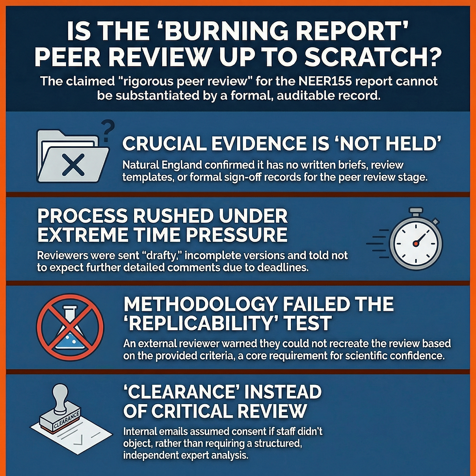 Burning Report: How Rigorous Was Peer Review?