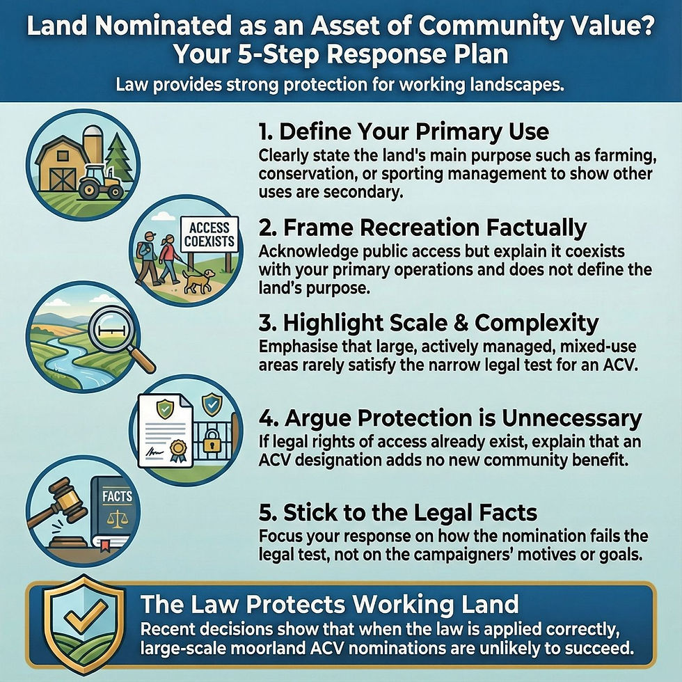 Briefing Note: Assets of Community Value (ACVs) - What They Are, What They Are Not and How to Respond