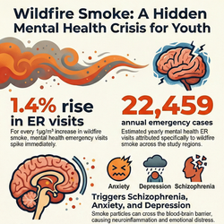 Study Reveals Wildfire Smoke is Damaging the Mental Health of Children and Adolescents