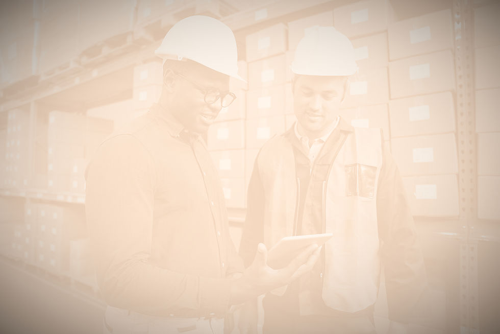 Warehouse Workers in Hardhats