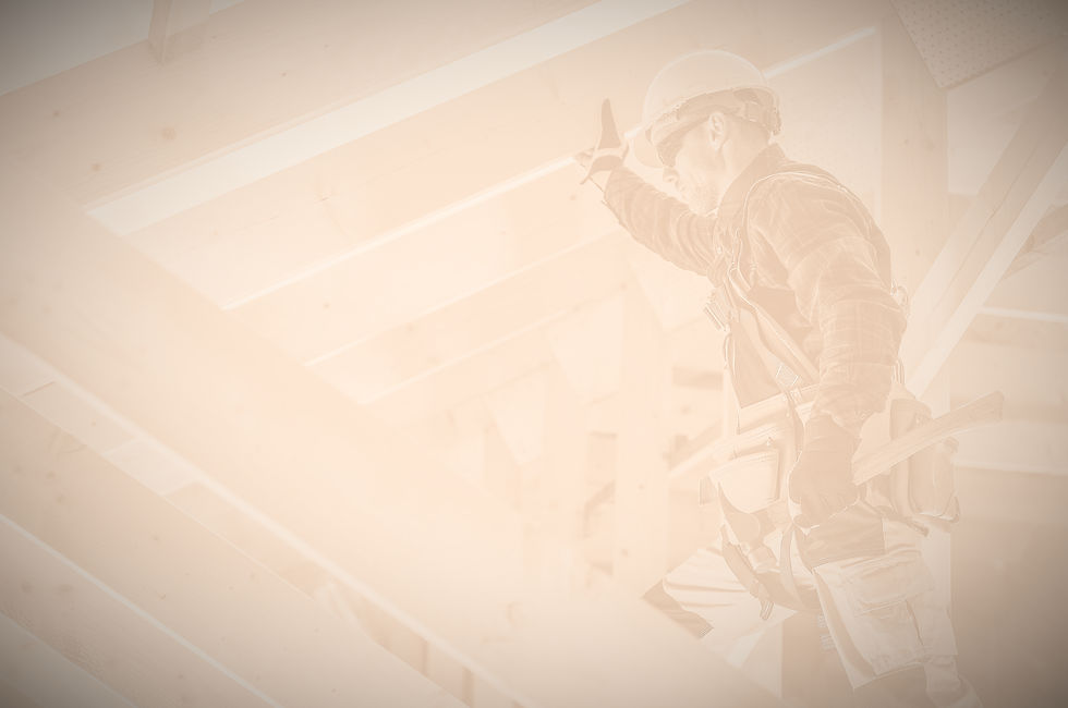 Construction worker climbing