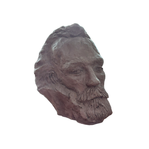 Beeld Gietsteen Stomme van Campen Hendrik Avercamp 10x17x21 € 180,00