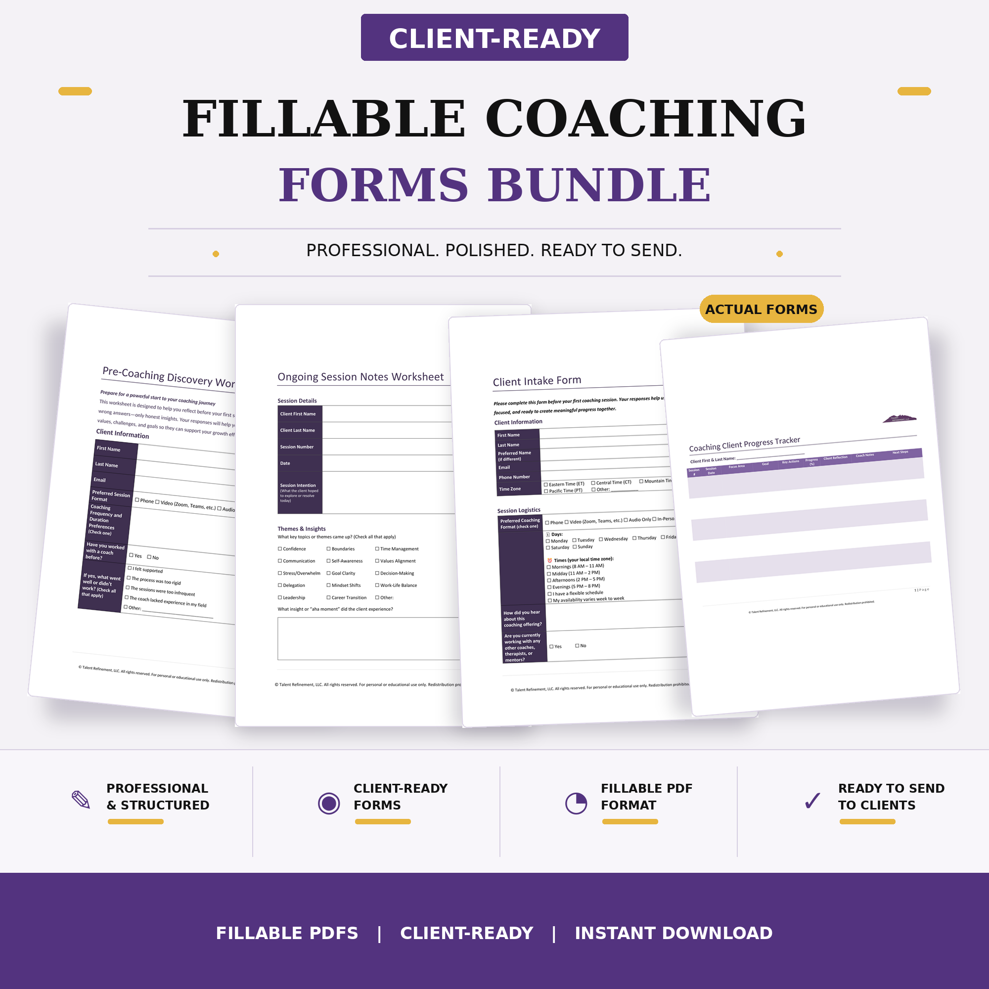Coaching Docs Bundle (non-editable)