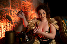 A single portrait of a performer in a show in Sydney Australia