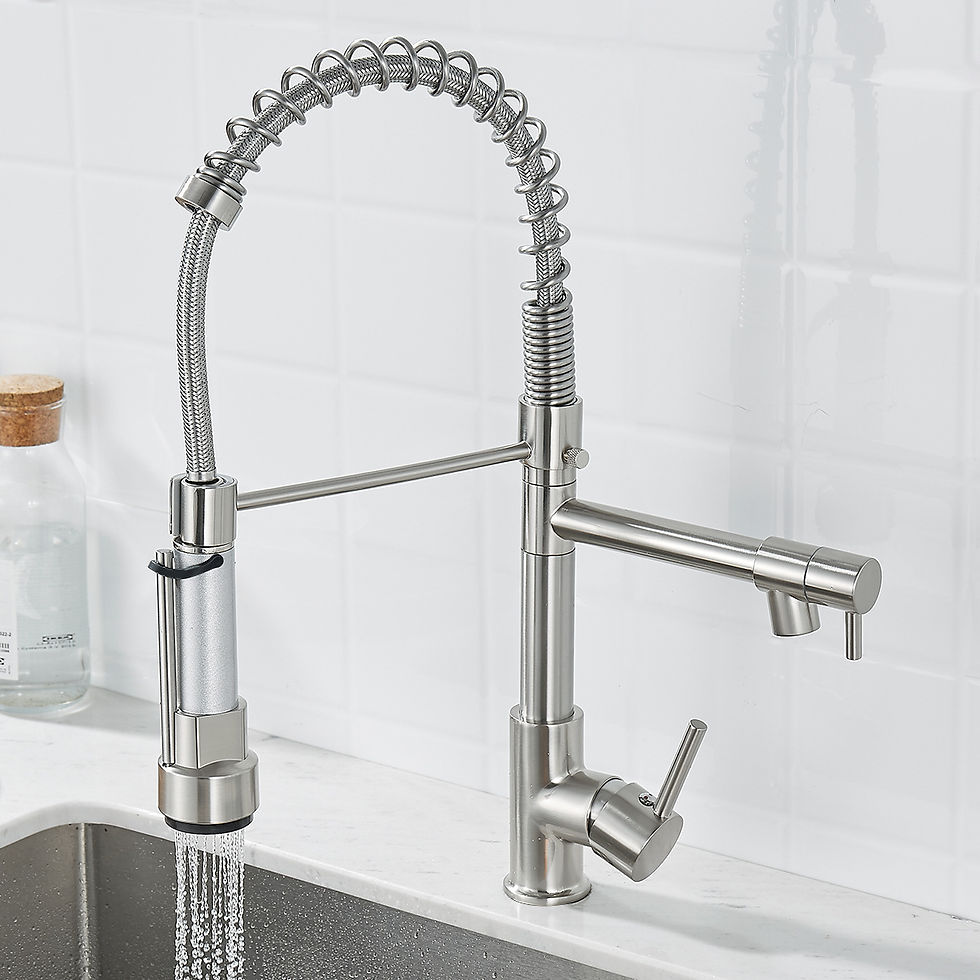 Thumbnail: Brushed Nickel Dual-Function Kitchen Faucet