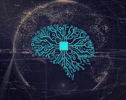 a computer generated image of a brain made of circuit boards .