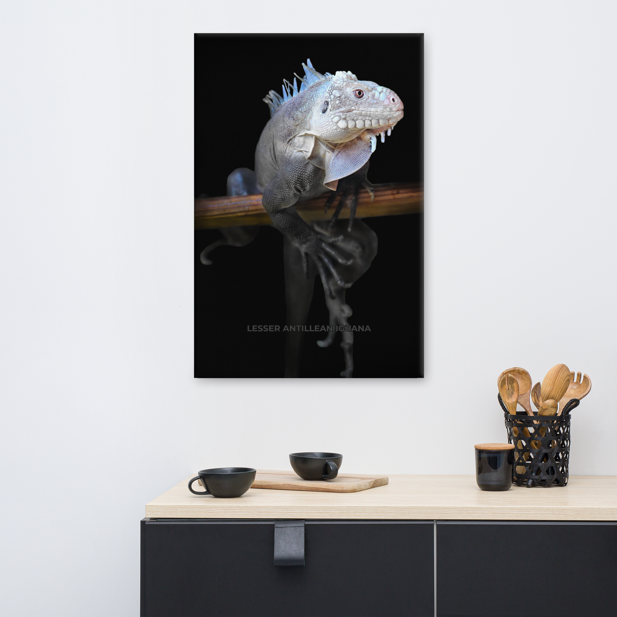 M.O.R. Iguana Perched Canvas
