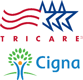 Tri Care & Cigna logos