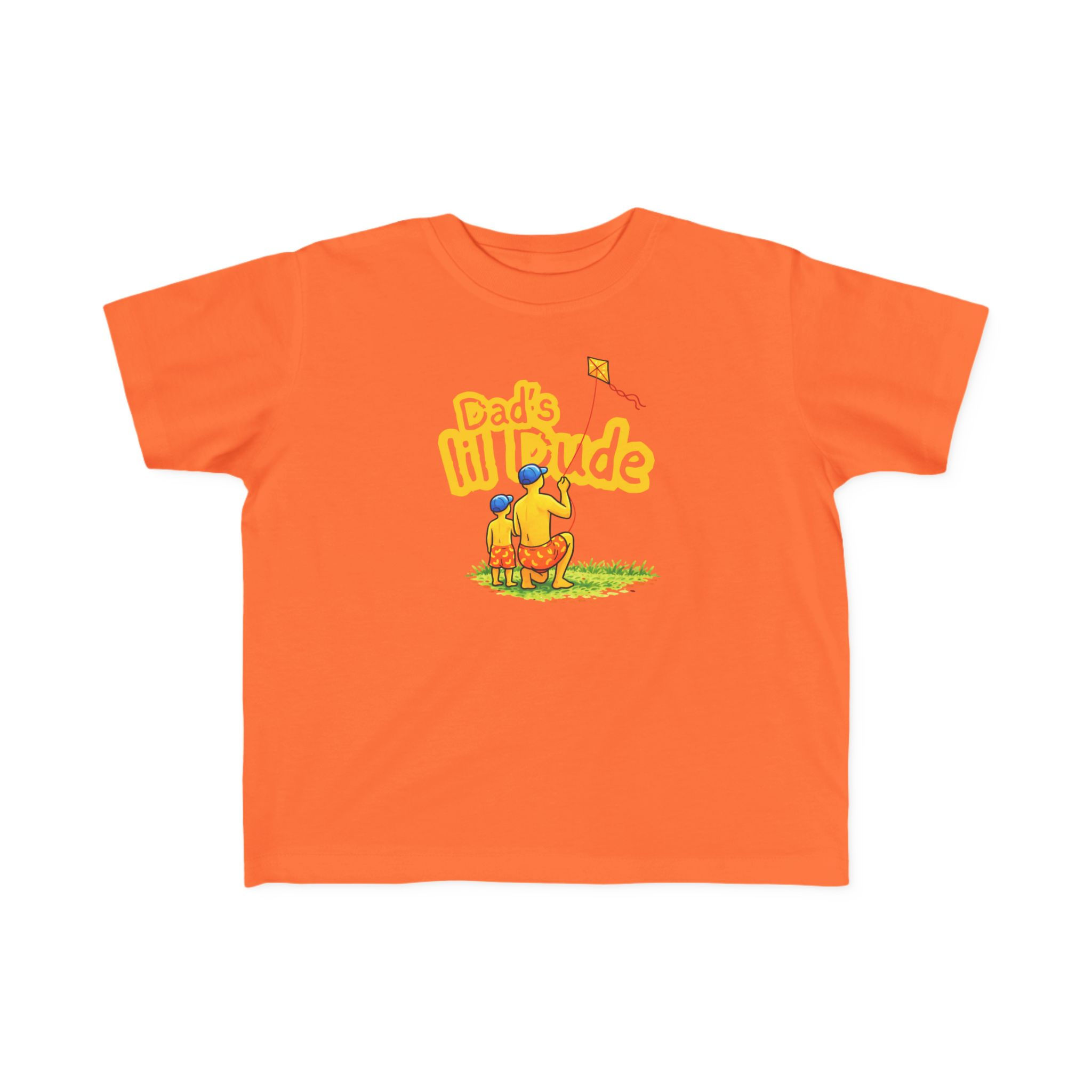 Toddler T-Shirt "Dad's Little Dude" Kite Flying Kids Tee