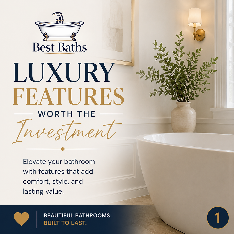 Luxury Features Worth the Investment for Your Bathroom Remodel