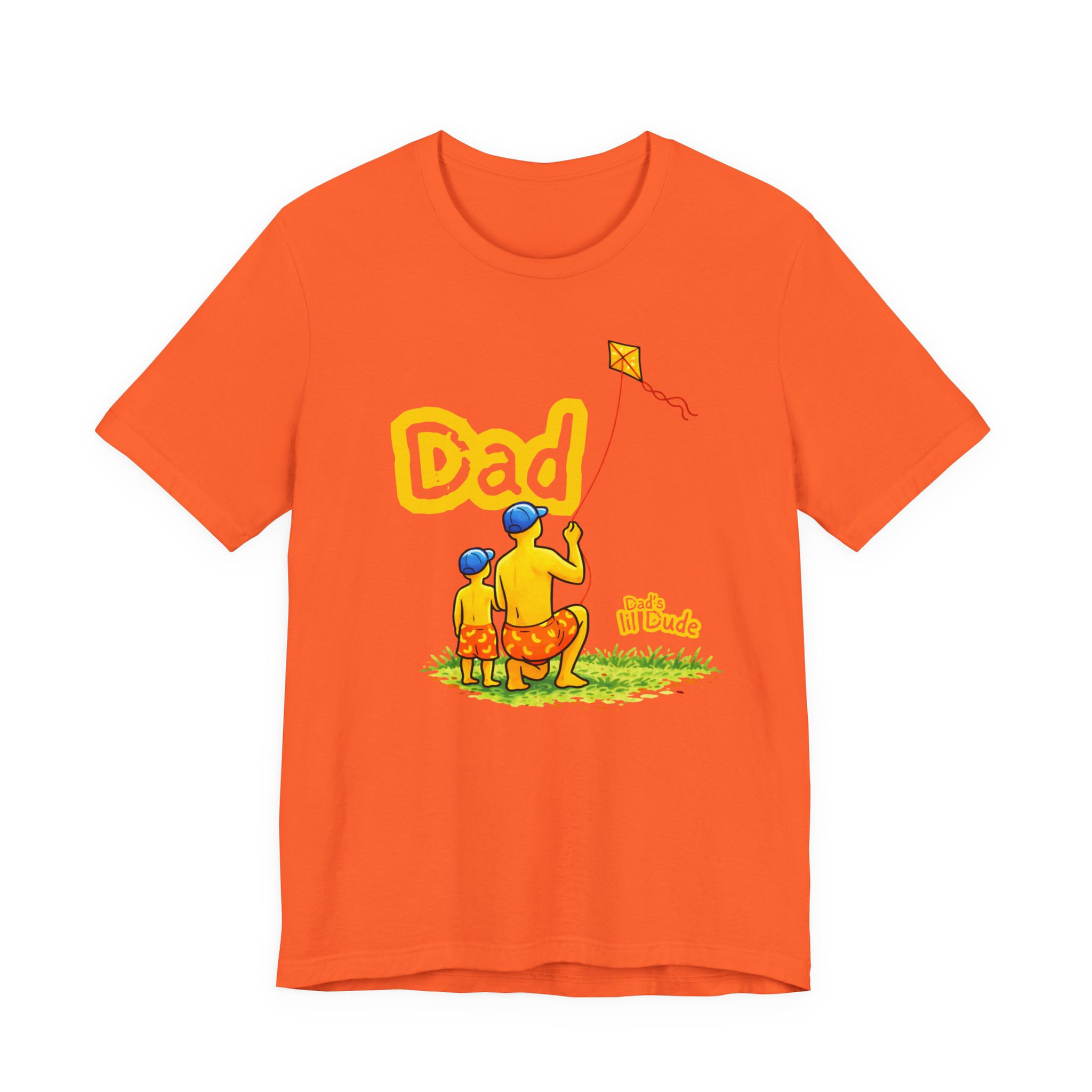 Dad’s Lil’ Dude T‑Shirt — Father & Son Kite Flying Tee