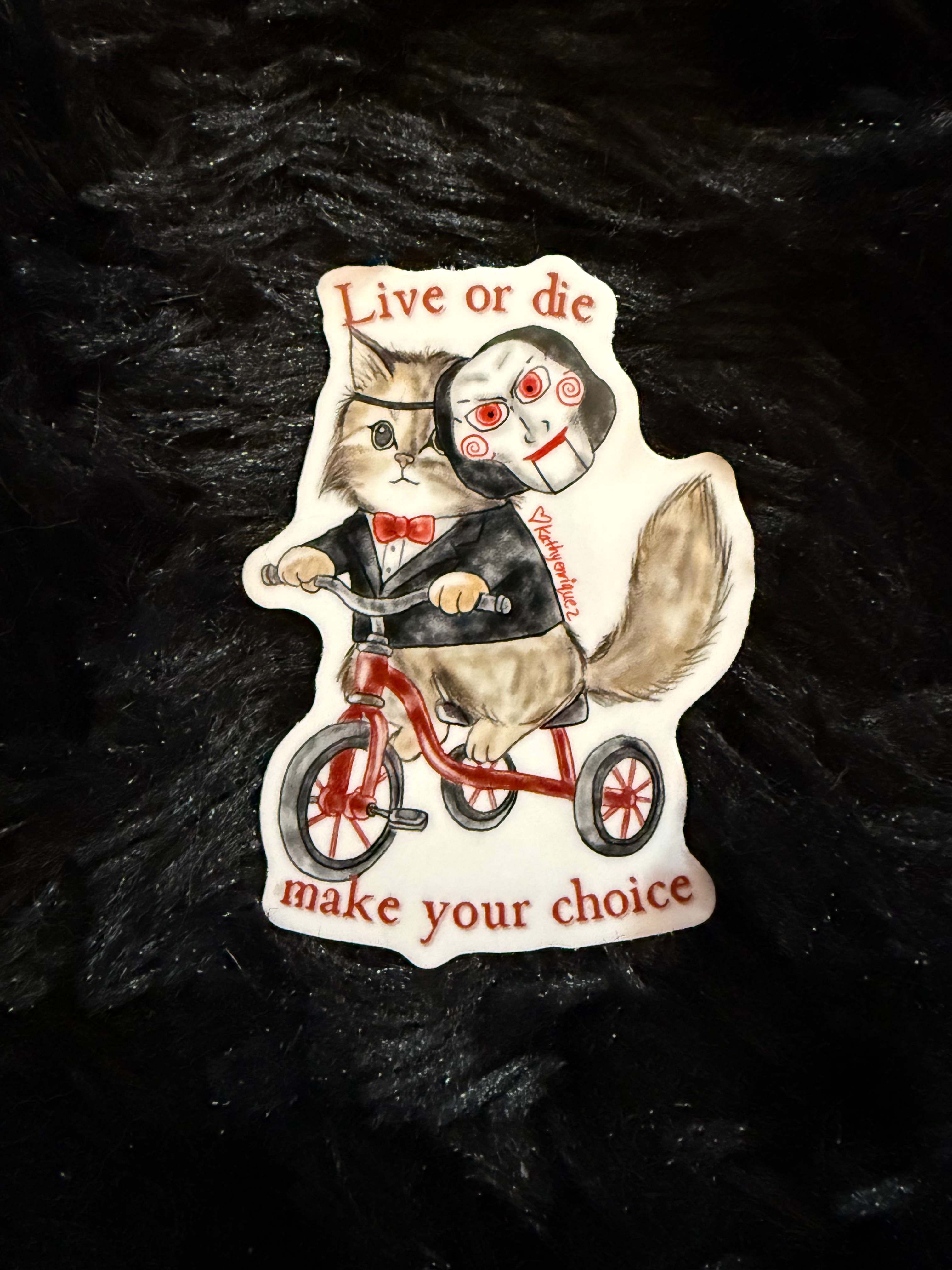 Billy the Puppet Kitty Sticker (Saw)