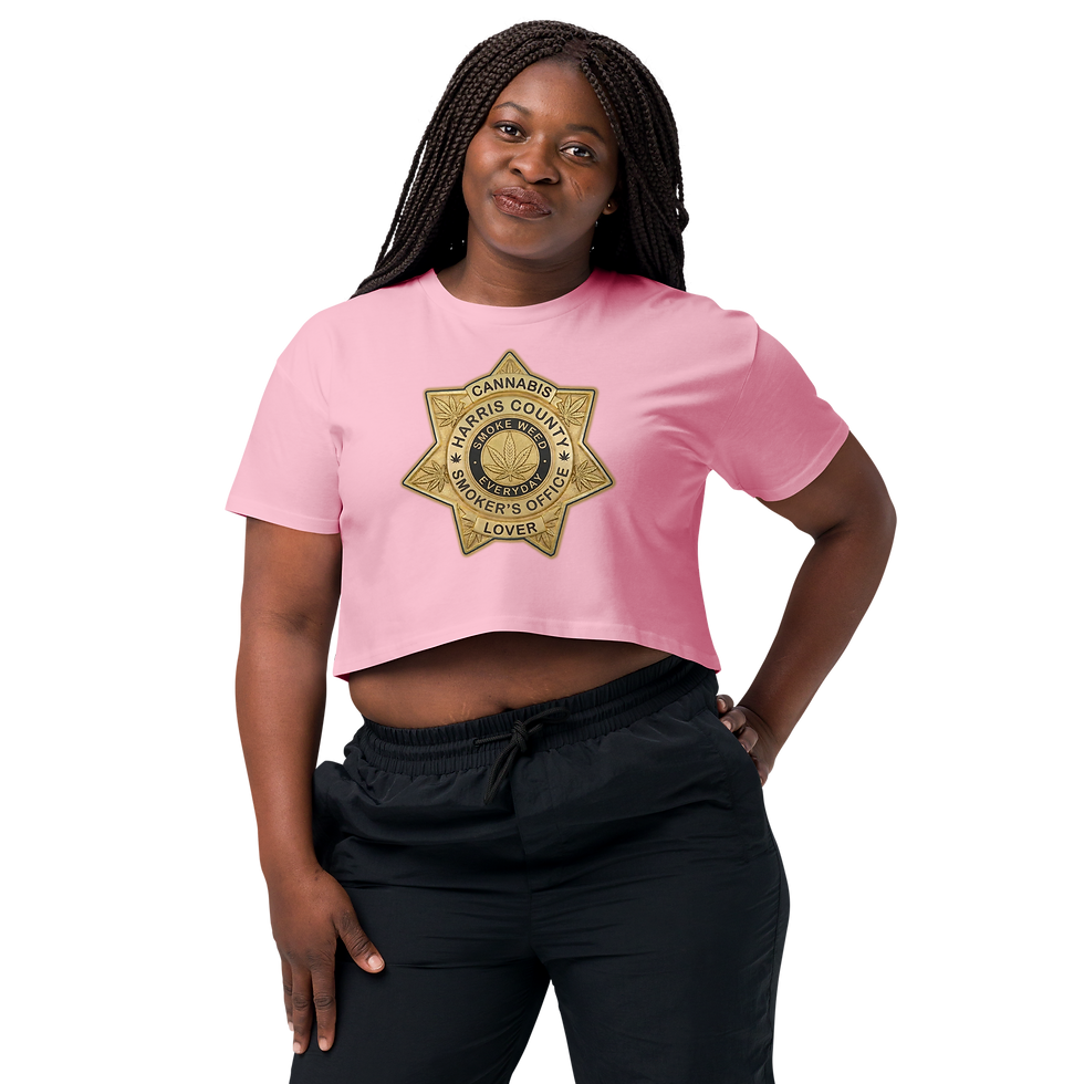 Thumbnail: Women’s Harris County Smoker's Ofiice Crop Top copy