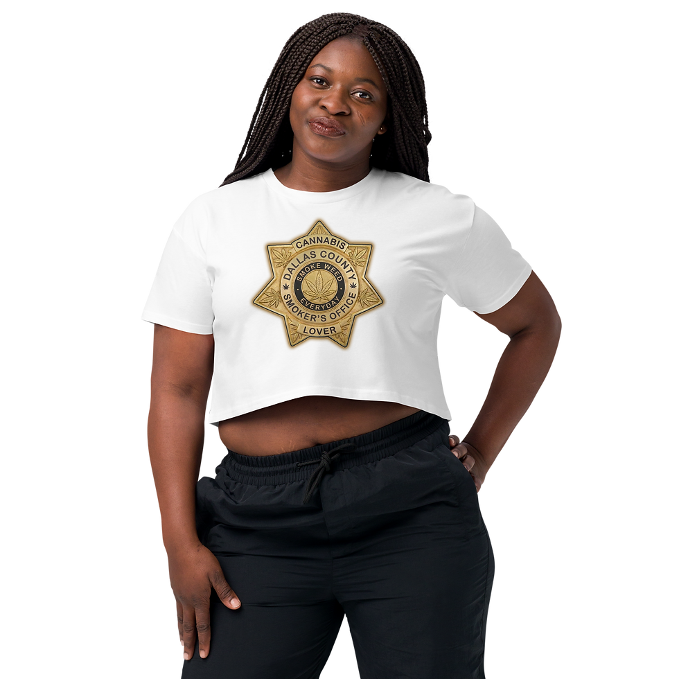 Thumbnail: Women’s Dallas County Smoker's Ofiice Crop Top