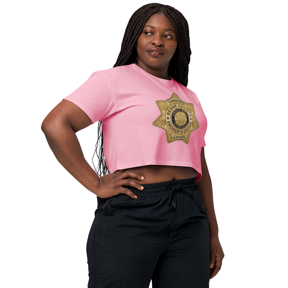Thumbnail: Women’s Bexar County Smoker's Office Crop Top