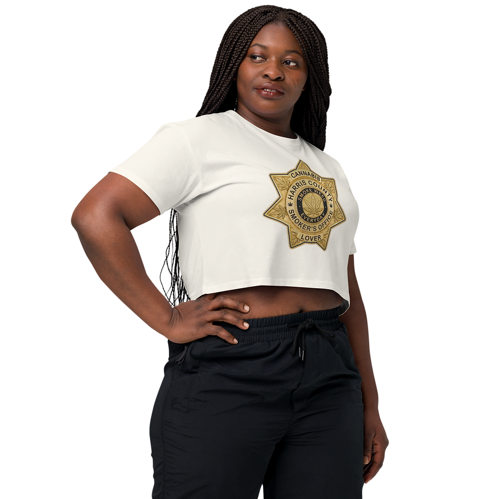 Thumbnail: Women’s Harris County Smoker's Ofiice Crop Top copy