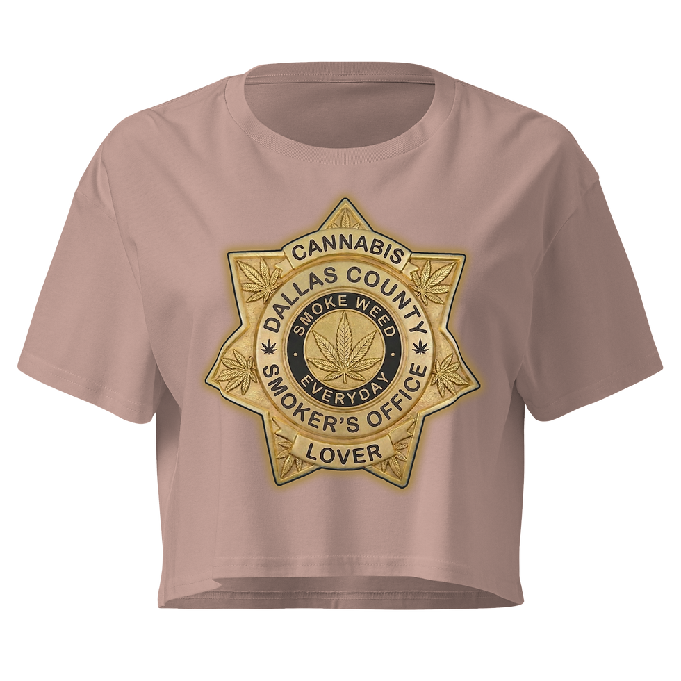 Thumbnail: Women’s Dallas County Smoker's Ofiice Crop Top