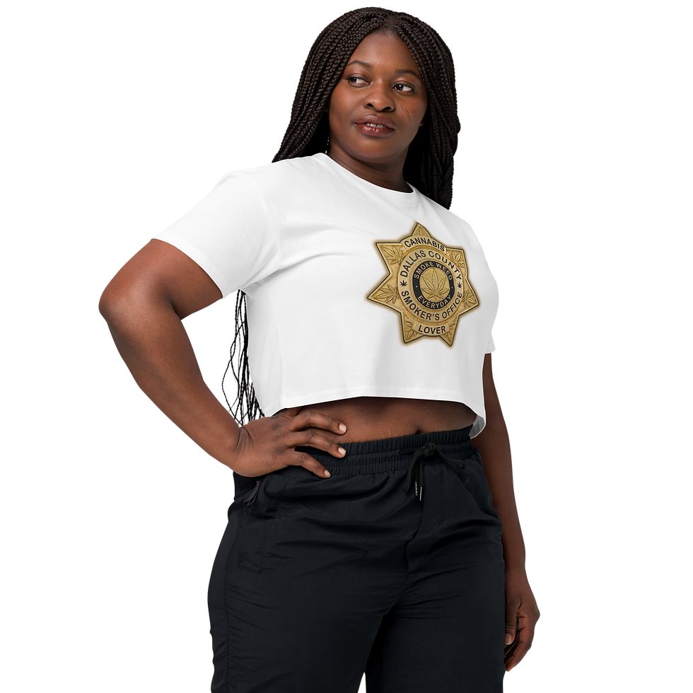 Thumbnail: Women’s Dallas County Smoker's Ofiice Crop Top