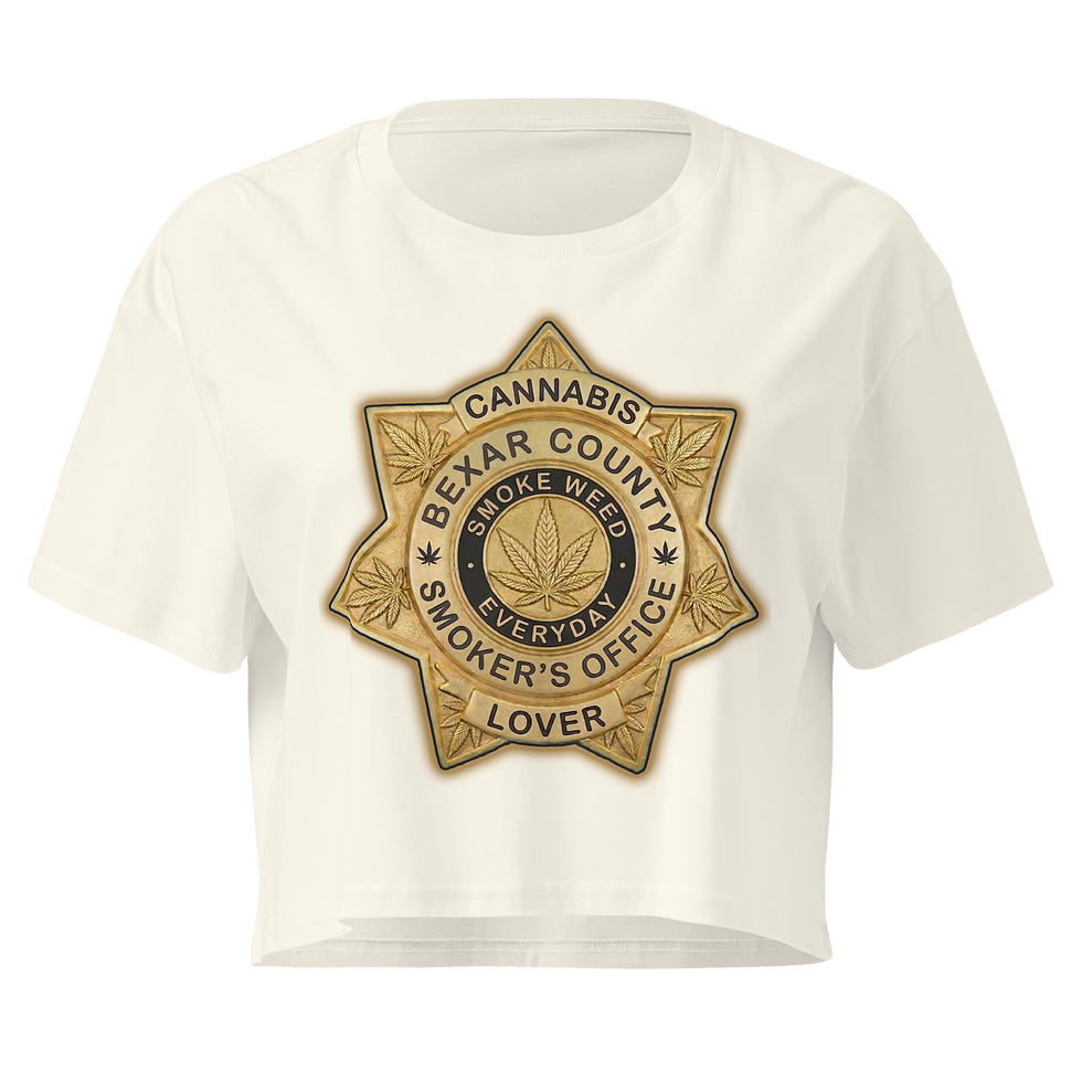 Thumbnail: Women’s Bexar County Smoker's Office Crop Top