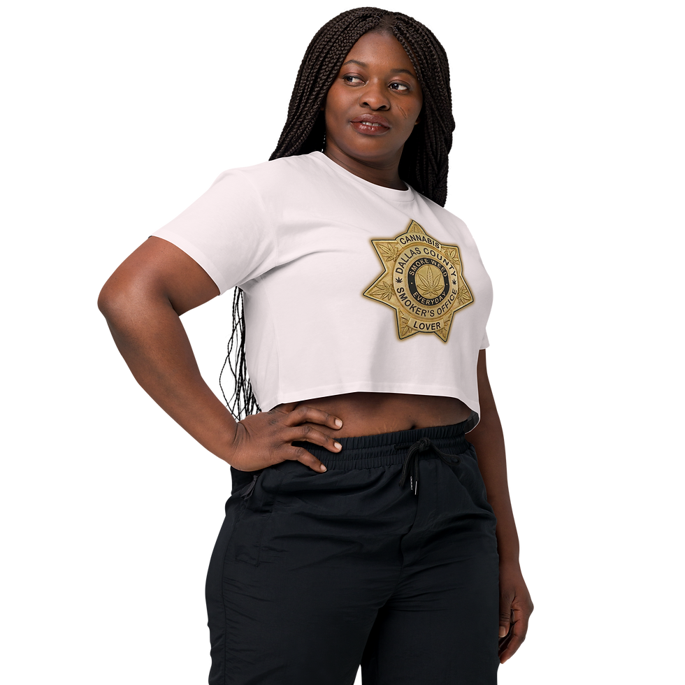 Thumbnail: Women’s Dallas County Smoker's Ofiice Crop Top